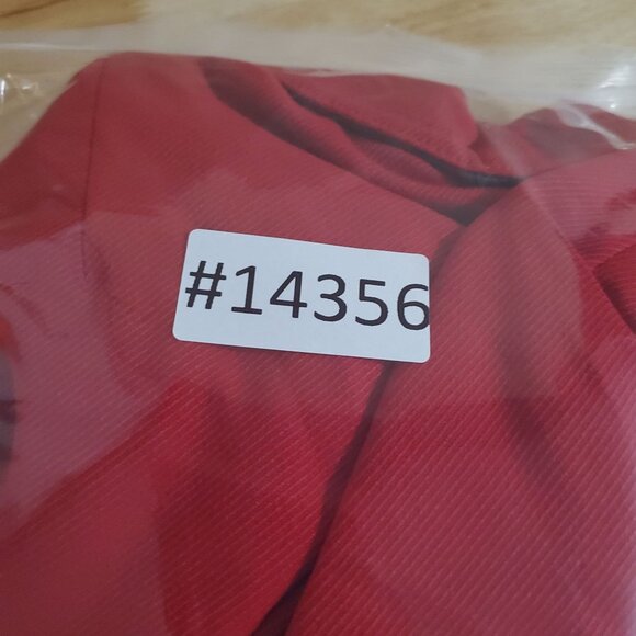 Banana Republic Blazer Womens Size 4 Red Structured Polyester Rayon Button *NWT* - Picture 9 of 9